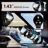 Boult Audio Rover Pro 1.43" HD Super AMOLED Screen with Always on Display - Regal