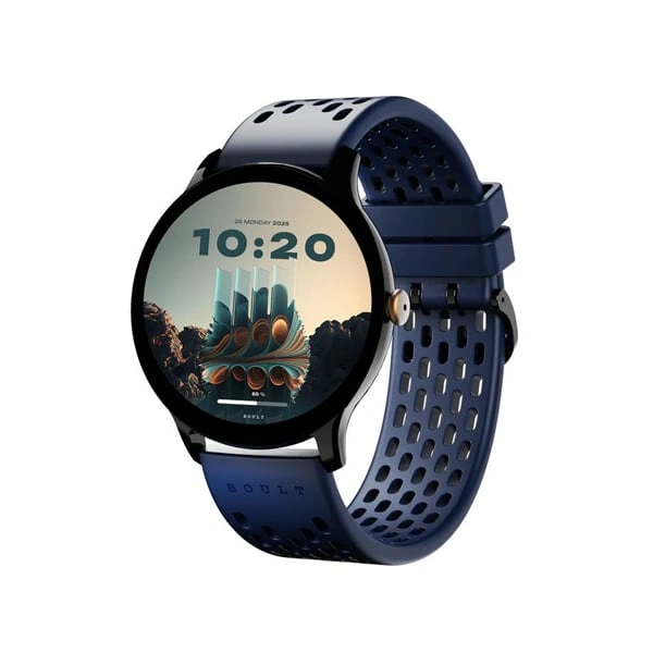 Boult Audio Striker Plus 1 39inch Round HD Screen Smartwatch - Blue - Blue
