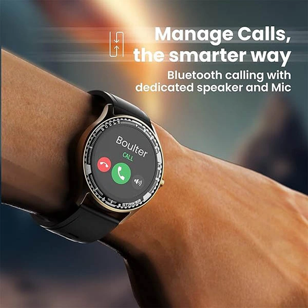 Boult Audio Striker Smartwatch with 1.3" Round Display - Cream - Cream