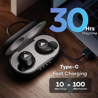 Boult Audio Truebuds Truly Wireless in Ear Earbuds with 32H Battery Life - Red - Red
