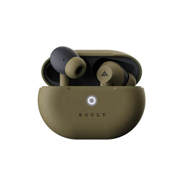Boult Audio W40 45Hrs Playtime Wireless Earbuds - Khaki Green - Khaki Green