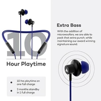 Boult Audio X1 Air Neckband with 10 hours Battery Life, Built-in Mic - Red - Red
