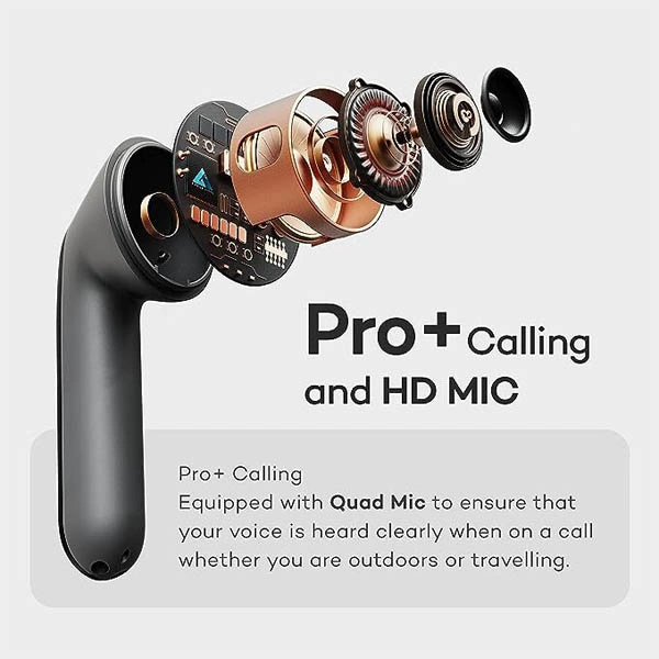 Boult Audio X1 Buds True Wireless in Ear Earbuds with 24H Playtime - White - White