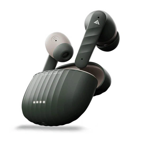 Boult Audio X45 Earphones with ZEN ENC Quad Mic - Green - Green