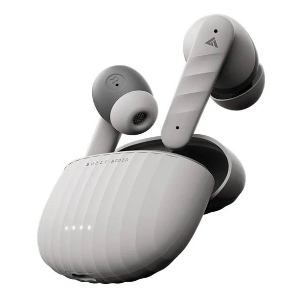 Boult Audio X45 Earphones with ZEN ENC Quad Mic - Grey - Grey