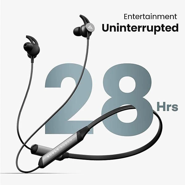 Boult Audio XCharge Wireless in Ear Bluetooth Earphones with ENC Mic - Red - Red