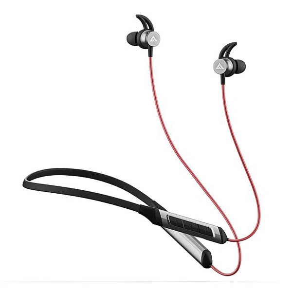 Boult Audio XCharge Wireless in Ear Bluetooth Earphones with ENC Mic - Red - Red