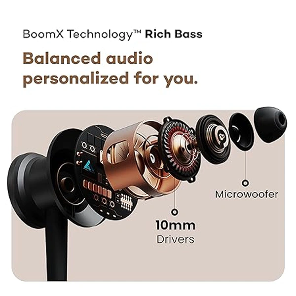 Boult Audio YCharge Wireless in Ear Bluetooth Earphones with 12H Playtime - Blue - Blue