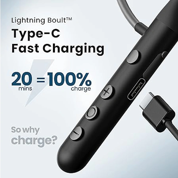Boult Audio YCharge Wireless in Ear Bluetooth Earphones with 12H Playtime - Blue - Blue