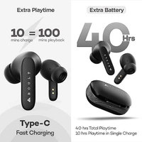 Boult Audio Z20 TWS Earbuds with 40H Playtime - Black - Black