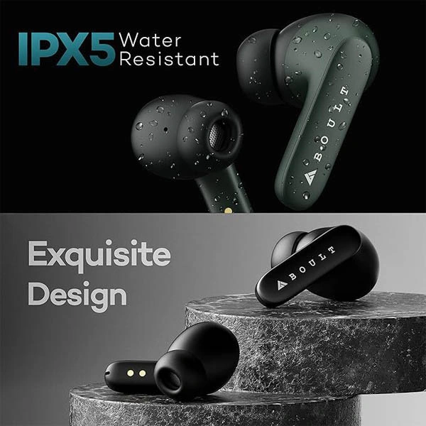 Boult Audio Z20 TWS Earbuds with 40H Playtime - Black - Black