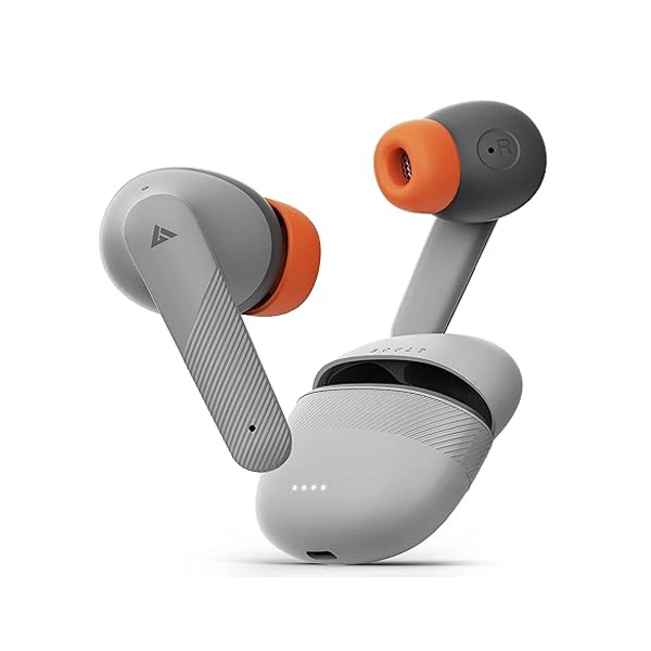 Boult Audio Z35 Earphones with ZEN ENC Mic, 32H Playtime - Orange - Orange