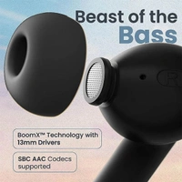 Boult Audio Z60 Truly Wireless in Ear Earbuds with 60H Playtime - Raven Black - Raven Black