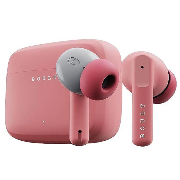 Boult Audio Z60 Truly Wireless in Ear Earbuds with 60H Playtime - Flamingo Pink - Flamingo Pink