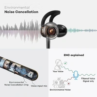 Boult Audio ZCharge Wireless In Ear Bluetooth Neckband With ENC Mic - Red - Red