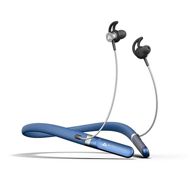 Boult Audio ZCharge Wireless In Ear Bluetooth Neckband With ENC Mic - Blue - Blue