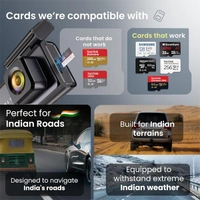 Boult Audio Boult Cruisecam X3 Car DashCam with 2K + 4MP Front & 1080p + 2MP Rear HD Recording