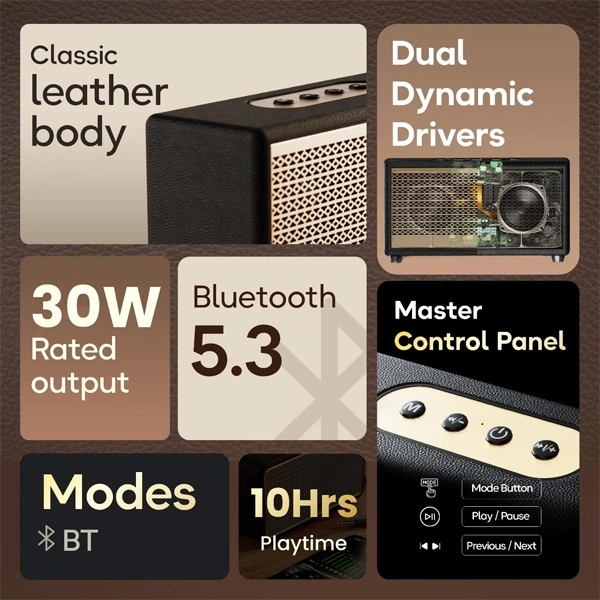 Boult Audio Boult RetroAmp Z30 Bluetooth Speaker