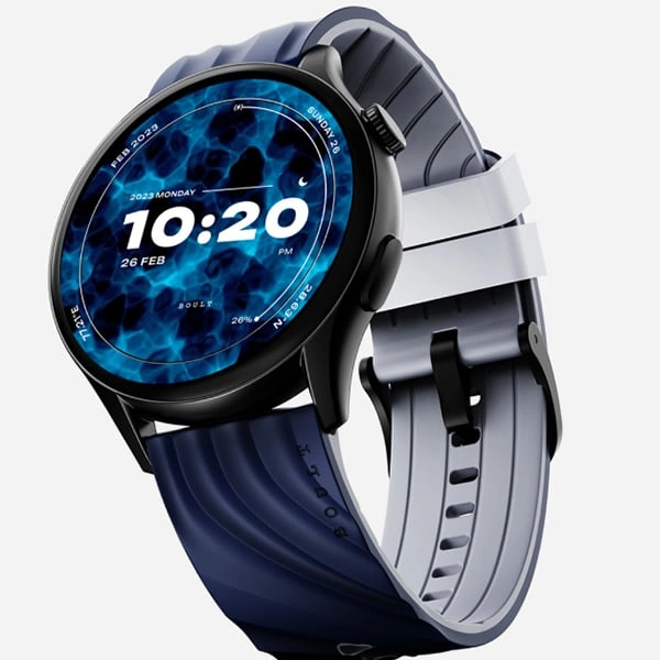 Boult Audio Boult Ripple Pro Bluetooth Calling Smartwatch with AMOLED Display - Blue - Blue