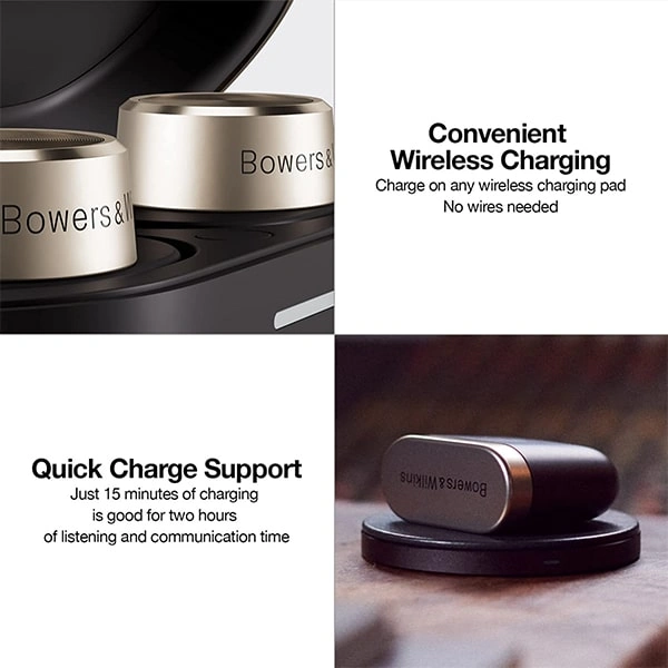 B&amp;W Bowers & Wilkins PI7 True Wireless Earbuds - White - White