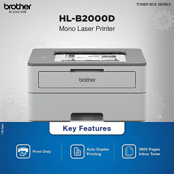 Brother HL-B2000D Mono Laser Printer