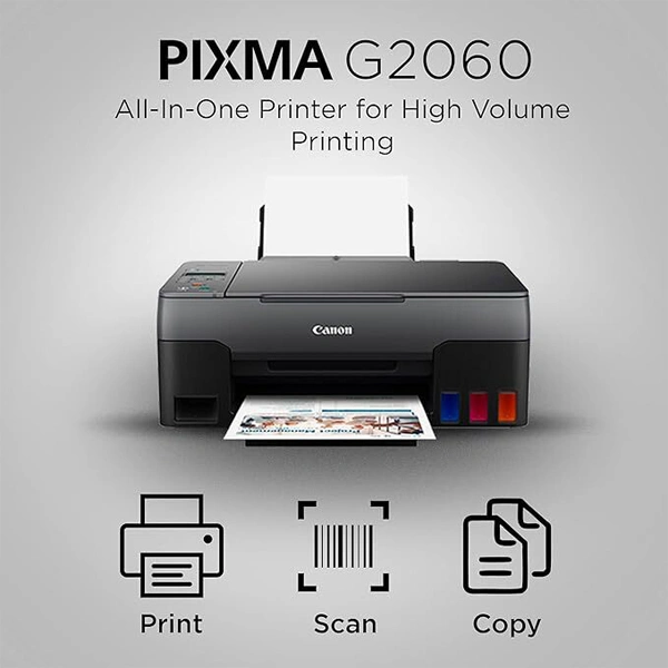 Canon PIXMA G2060 All-in-One High Speed Ink Tank Color Printer