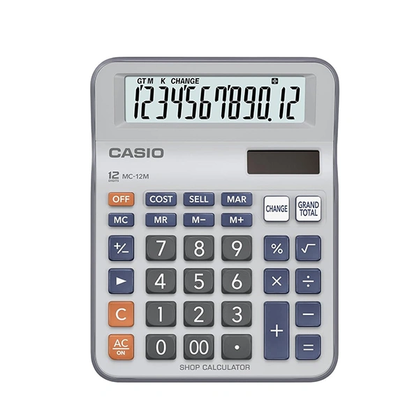 Casio MC-12M Shop Calculator - Black