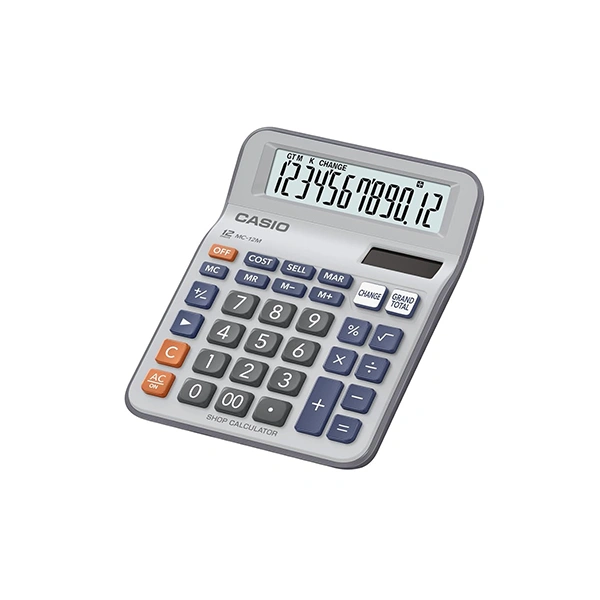 Casio MC-12M Shop Calculator - Black