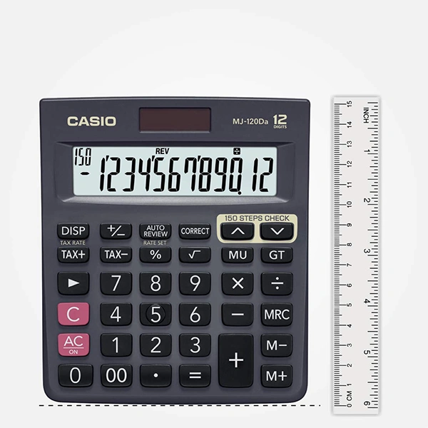 Casio MJ-120Da 150 Steps Check and Correct Desktop Calculator