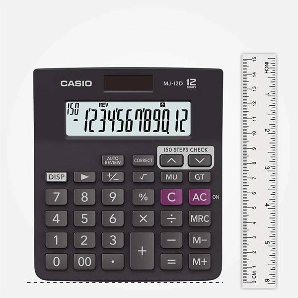 Casio MJ-12D 150 Steps Check and Correct Desktop Calculator