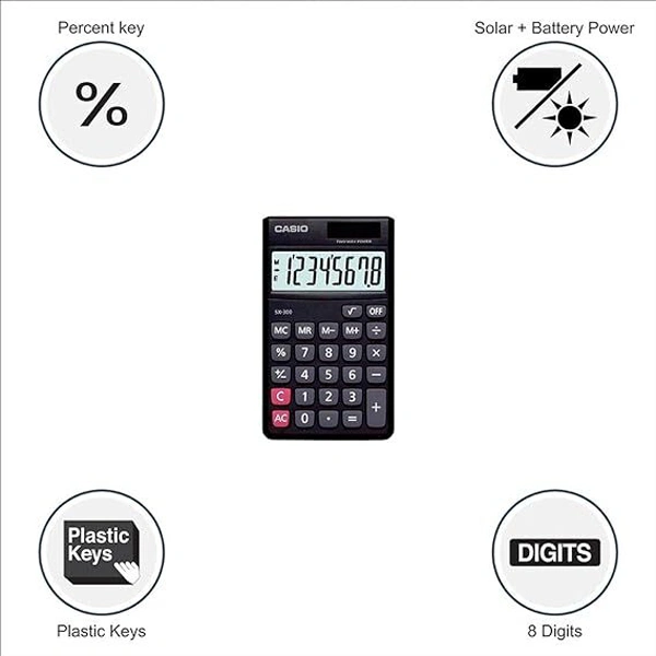 Casio SX-300-W Portable Calculator