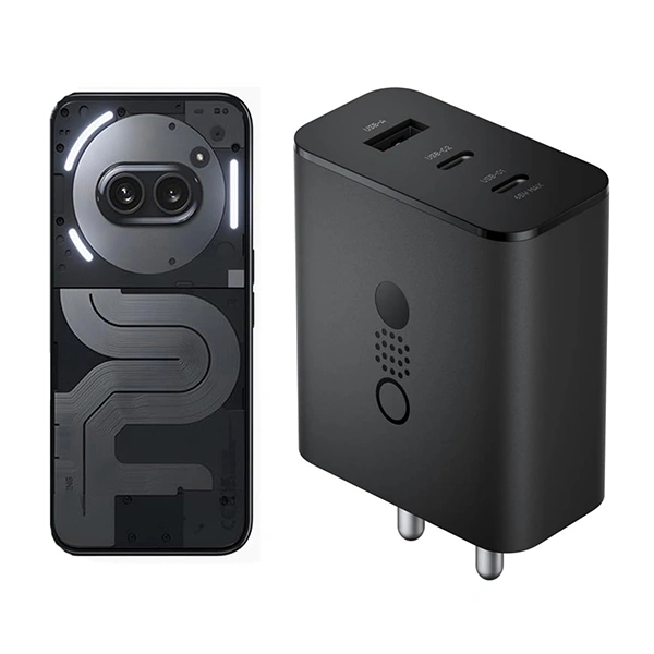 CMF by Nothing 100W Power GaN 5A 3 Port Mobile Charger - Black - Black