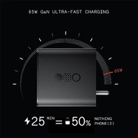 CMF by Nothing 100W Power GaN 5A 3 Port Mobile Charger - Black - Black
