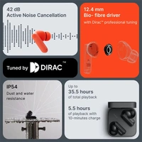 CMF by Nothing Buds 2A Wireless Bluetooth Earbuds - Dark Grey - Dark Grey
