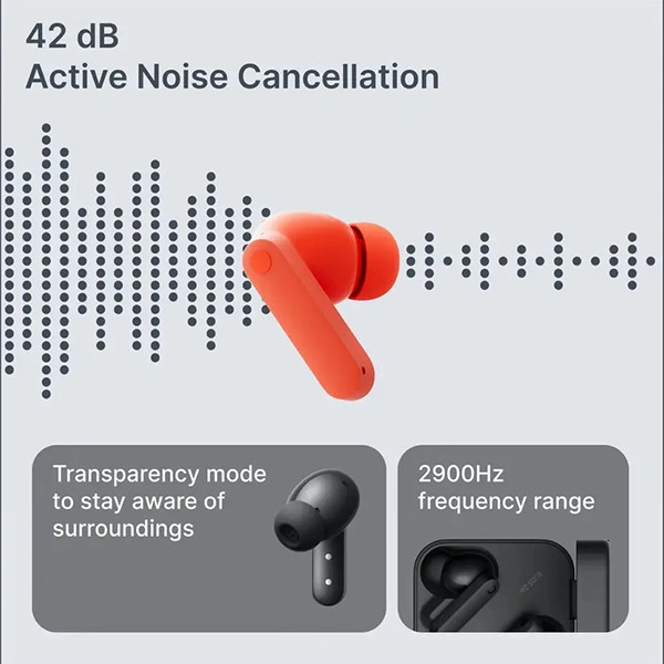CMF by Nothing Buds 2A Wireless Bluetooth Earbuds - Dark Grey - Dark Grey