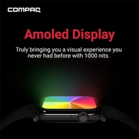 Compaq Q Watch Xbreed Series with 1.78" Amoled Display Smartwatch - Grey - Grey