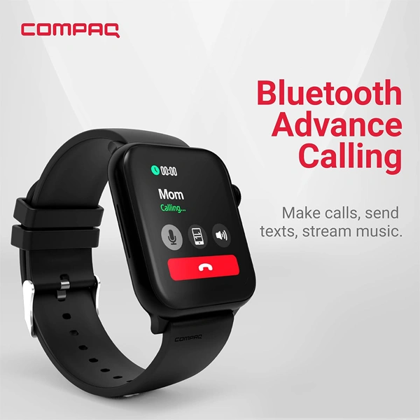 Compaq Q Watch Xbreed Series with 1.78" Amoled Display Smartwatch - Grey - Grey