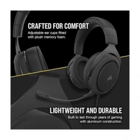 Corsair Hs50 Pro Wired On Ear Headphones with Mic - Black