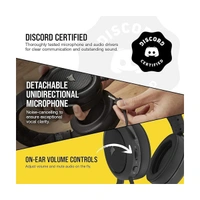 Corsair Hs50 Pro Wired On Ear Headphones with Mic - Black
