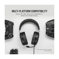 Corsair Hs50 Pro Wired On Ear Headphones with Mic - Black