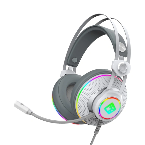 Cosmic Byte Proteus Headset Dual Input USB and 3.5mm, 7.1 Surround Sound - White - White