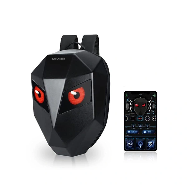 Crelander CRELANDER Super Cool Deadpool Style Knight LED Backpack - Black