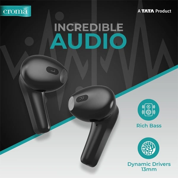 Croma True Wireless In Ear Earbuds With Mic