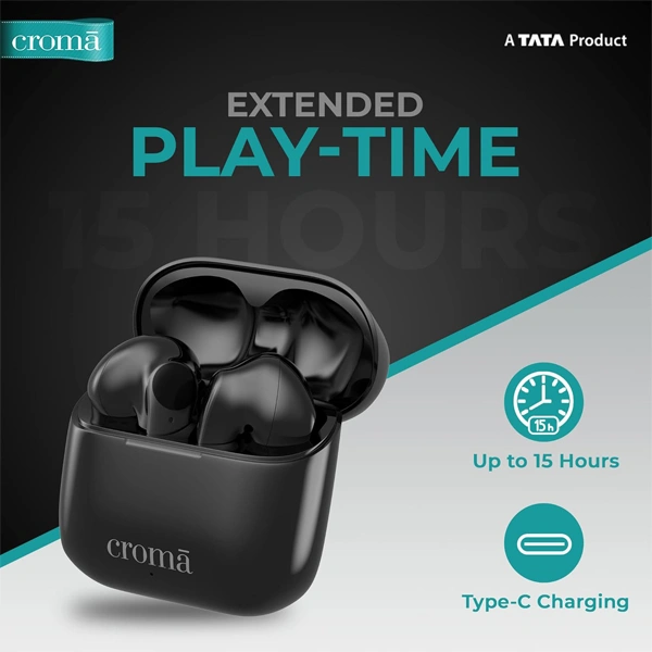 Croma True Wireless In Ear Earbuds With Mic