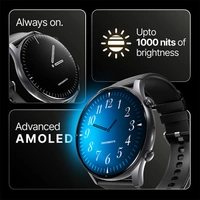 Crossbeats CrossBeats Apex Regal 1.43" Super AMOLED Always On Display Smart Watch - Brown - Brown
