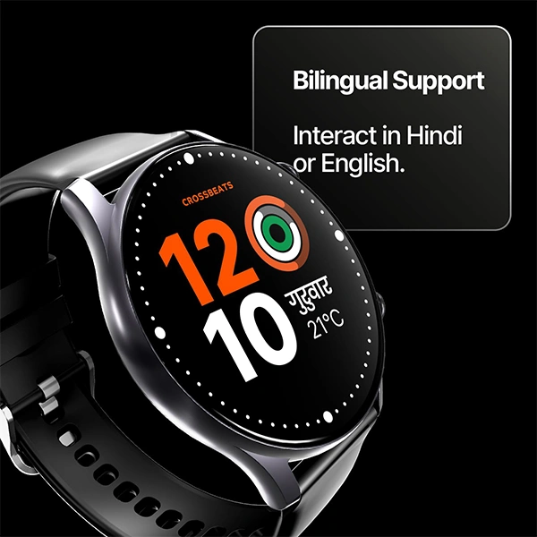 Crossbeats CrossBeats Apex Regal 1.43" Super AMOLED Always On Display Smart Watch - Brown - Brown