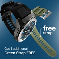 Crossbeats CrossBeats Armour 1.43" Super AMOLED Swimproof Always Smartwatch - Green - Green
