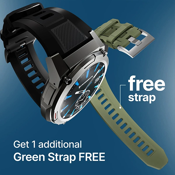 Crossbeats CrossBeats Armour 1.43" Super AMOLED Swimproof Always Smartwatch - Green - Green