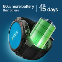 Crossbeats CrossBeats Armour 1.43" Super AMOLED Swimproof Always Smartwatch - Green - Green