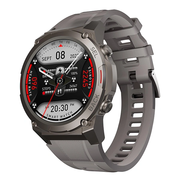 Crossbeats CrossBeats Armour 1.43" Super AMOLED Swimproof Always Smartwatch - Silver - Silver